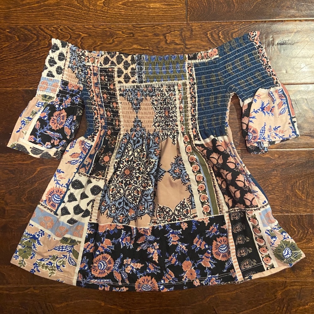 Off the shoulder floral top